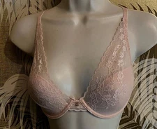 NATORI Beige PLUNGE Convertible UNDERWIRE BRA ~ Size 32 D NWOT