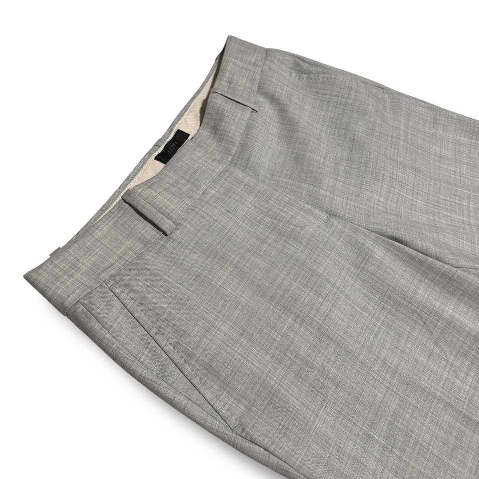 Pantalones para mujer J Crew Super 120's 100 % lana gris talla 2T - 30 x 31 Foto 4 de 4
