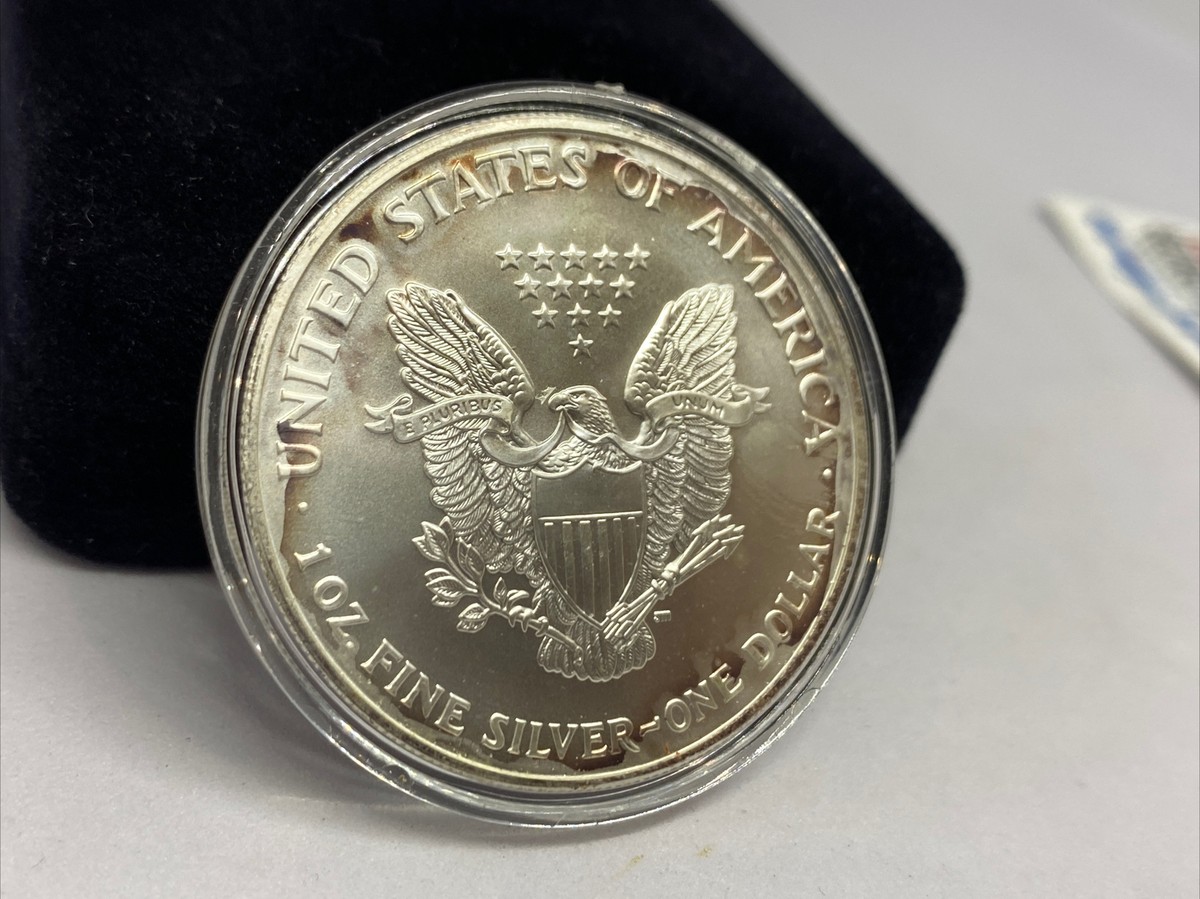 2002 WORLD TRADE CENTER 1ST ANNIVERSARY SEPT. 11TH SILVER