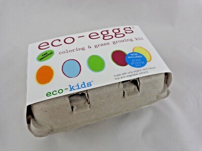  Easter Eco Eggs Coloring and Grass Growing Kit 1 Pack Organic Natural Extracts 
