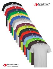 3-Pack of Stedman Classic 100% Cotton Mens Mans Plain Tshirts Tees Tee T-Shirts