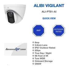 ALIBI ALI-PT81-AI VIGILANT  8MP Outdoor Camera