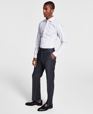 Michael Kors Men's Grey Classic Fit Wool Stretch Solid Suit Pants 40W ymy3124