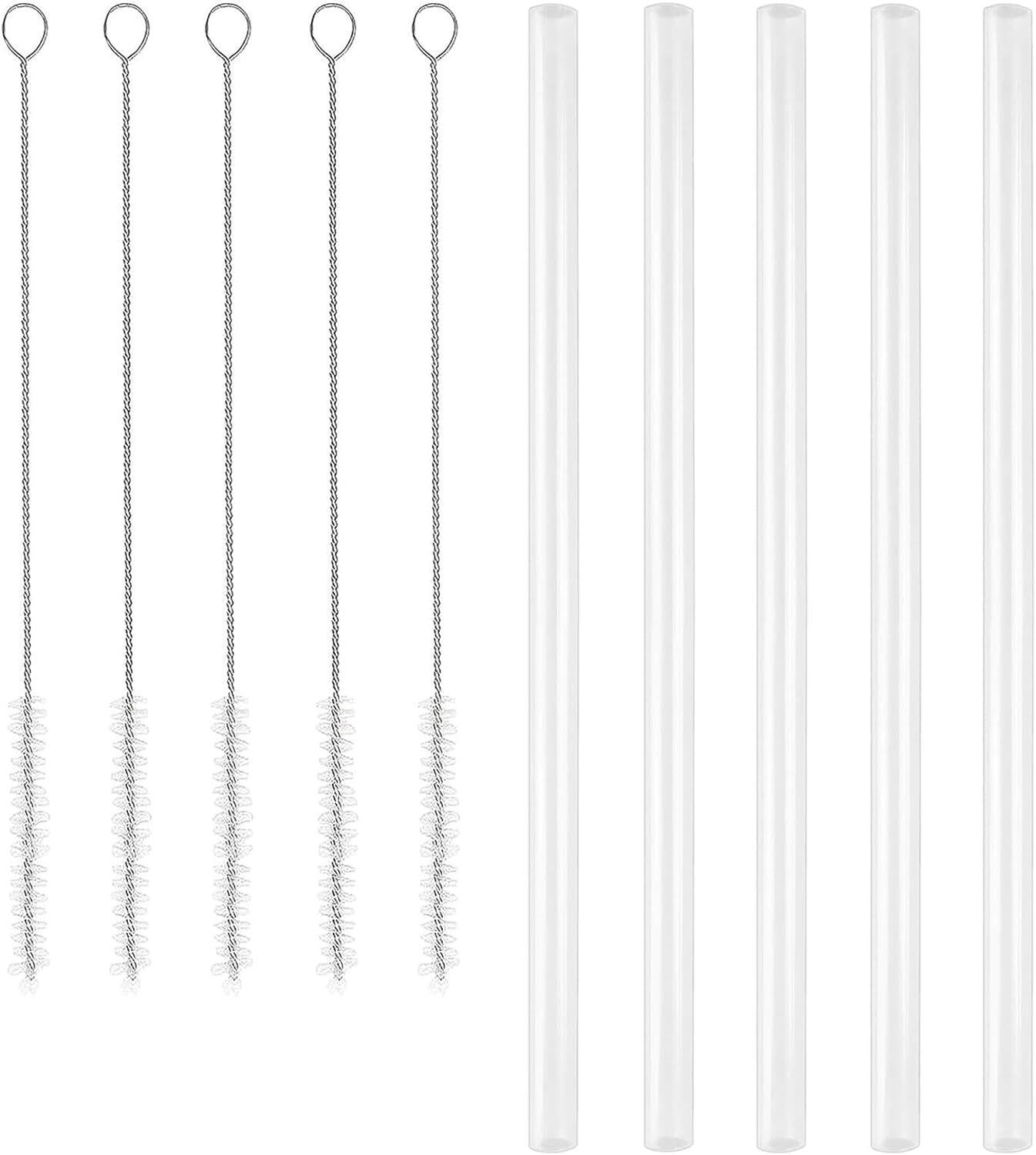 5-Pack Replacement Straws for Hydro Flask Wide Mouth 9.5 in;