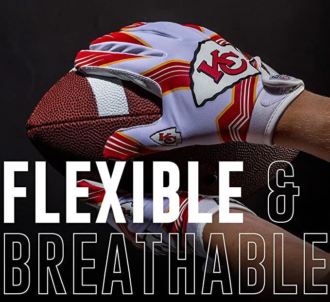 Kansas City Chiefs Kids NFL Receiver Gloves, Ages 412 eBay