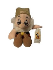 Walt Disney World Doc Plush Toy Snow White 7 Dwarfs Bean Bag Toy 7" With Tags