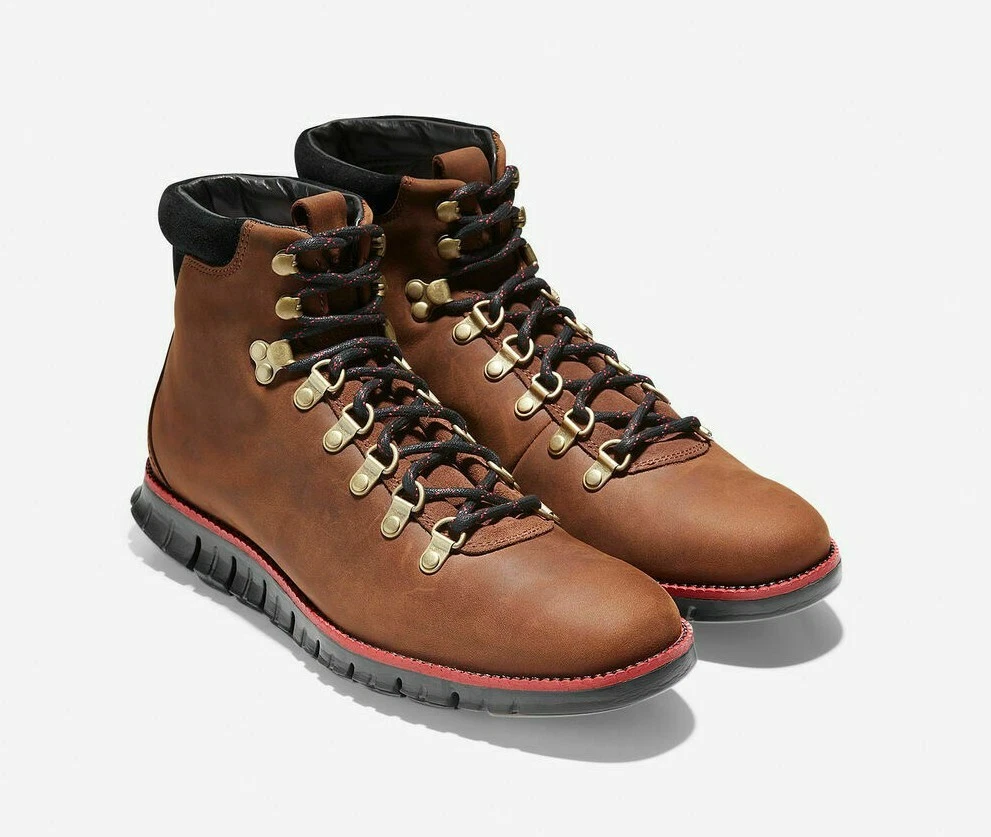 COLE HAAN ZerøGrand Men's Size 8 NEW Brown Black Nubuck Hiker Boots