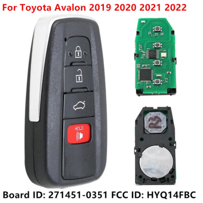 Smart Remote Key Fob for Toyota Avalon 2019 2020 2021 2022 271451-0351 HYQ14FBC 