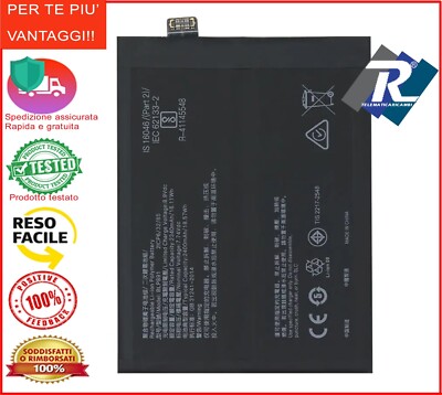 Batteria BLP891 Per Oppo Find X5 (PFFM10, CPH2307) – 2400 MAh, Con Toolkit, Certificata UL/CE, Garanzia 12 Mesi - 4
