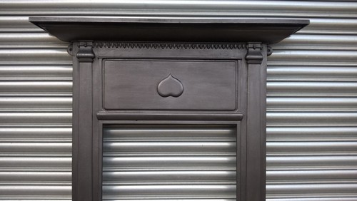 Arts and Crafts Edwardian Cast Iron Fireplace Mantel Surround  1908. Voysey - Picture 2 of 11