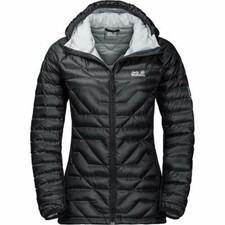 Jack Wolfskin Argo Supreme Down Women's Jacket Black Size M Bnwt