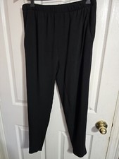 Tahari Womens Black Stretch Comfort Pants Size Medium
