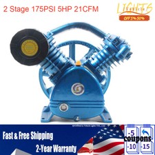 5.5hp 175psi Twin Cylinder Air Compressor Pump Head V Type Double Stage