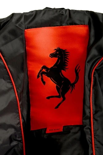 Scuderia Ferrari Fluid Black Parka Jacket With Detachable Hood US 2XL IT 56 image 6
