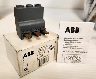 ABB LD40 Terminal Block Add-on 3-pole Block Contactor Accessory