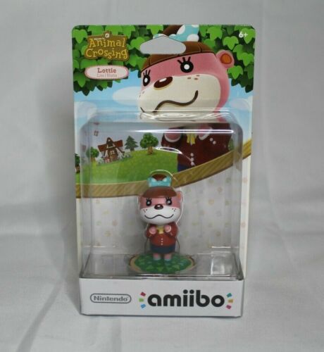 Lottie Amiibo Figure Nintendo Switch Animal Crossing 3DS Wii U NIB - Afbeelding 1 van 3