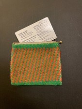 Vintage One of the kind Handmade Zipper Beaded Purse from Japan NEW