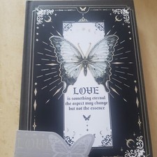 Butterfly Journal Blue, and Burgandy, Black Hard Cover, Choose color under MPN