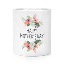 Happy Mother's Day Flowers Makeup Brush Pencil Pot - Funny Mum