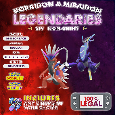 My ideas for shiny Koraidon and Miraidon : r/PokemonScarletViolet