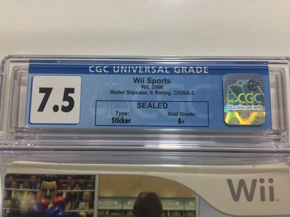 CGC - Wii Sports Nintendo Wii 2006 Factory Sealed Brand New A+ SEAL Graded 7.5 - Image 2 of 4