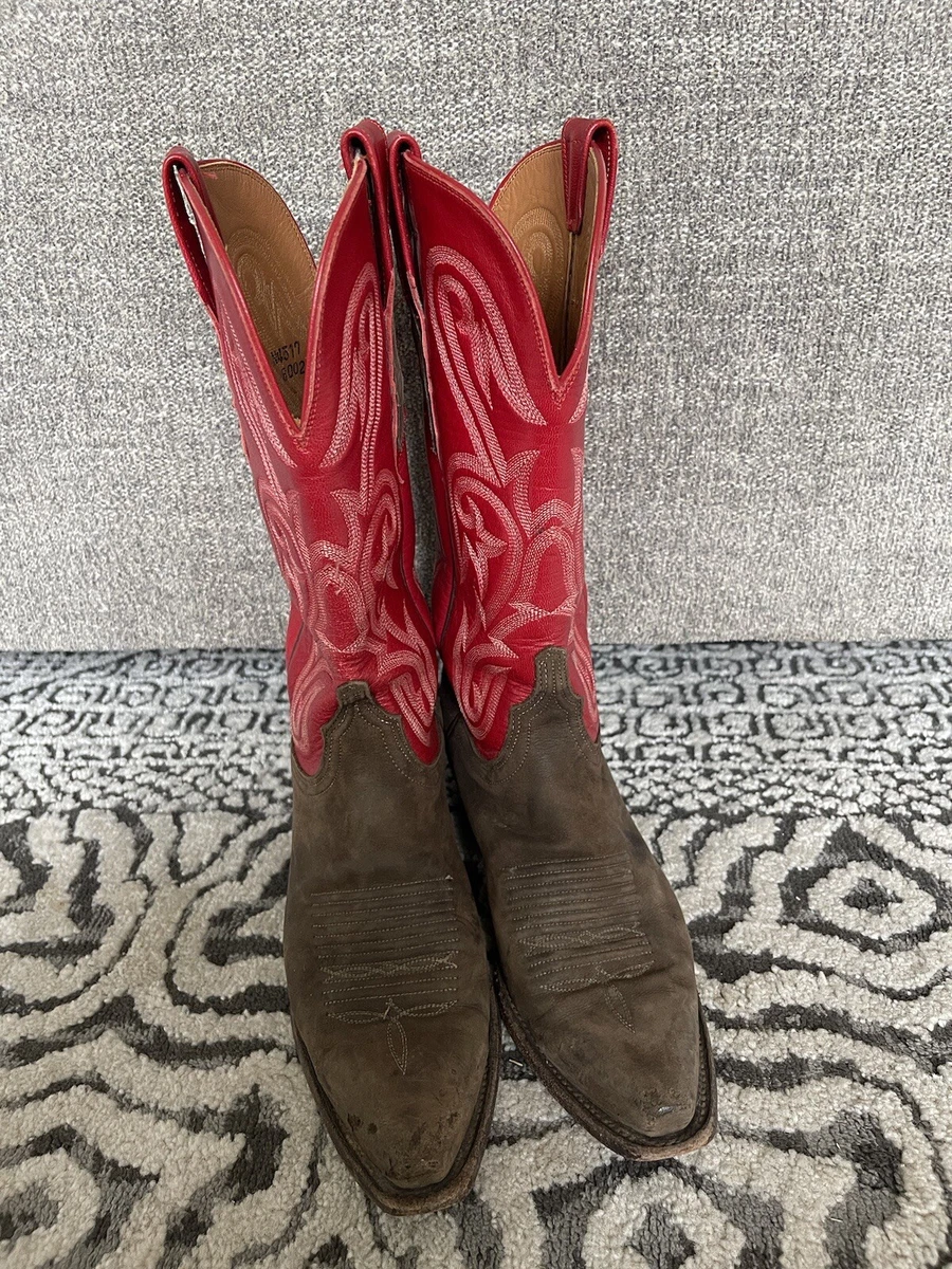 Womens red boots size best sale 7