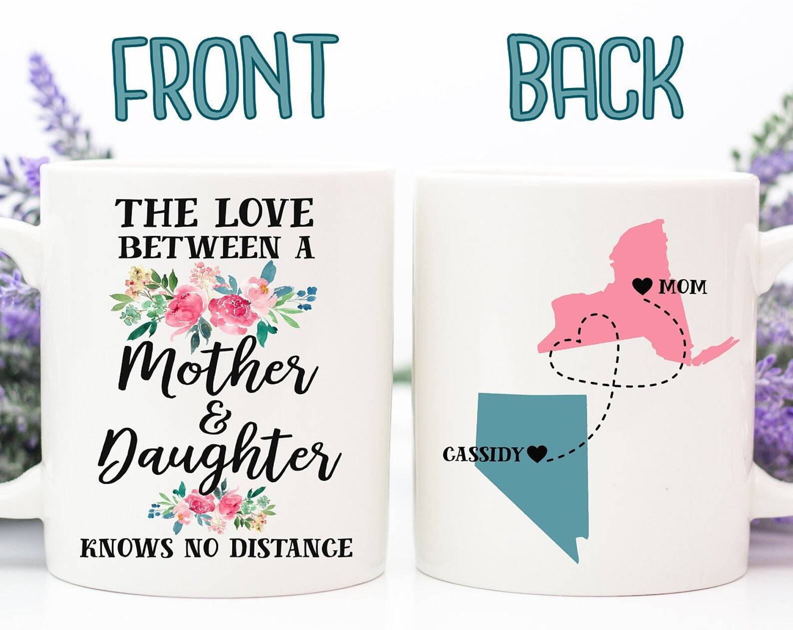 Mom Distance Mug Long Distance Mug Mom Coffee Mug State To State Mug Mom Mug