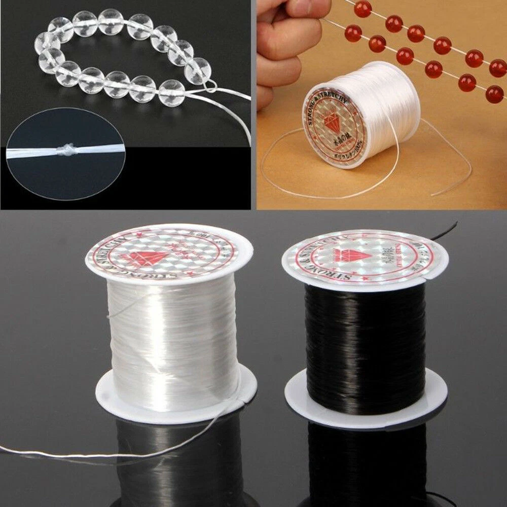 Elastic String for Bracelets, Anezus 12 Rolls Crystal Beading Wire for  Jewelry Making, Stretch Magic Bead Cord for Beading, Bracelets and Jewelry  Making : Amazon.in: Home & Kitchen