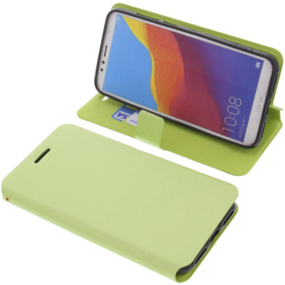 Tasche für Huawei Honor 7A Book-Style Schutz Hülle Handytasche Buch Grün