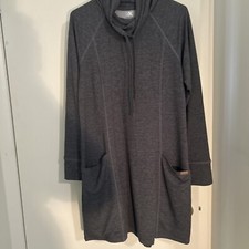 ZeroXposur Women’s Sanctuary Cowl Neck Sweater Dress in Gray Size L