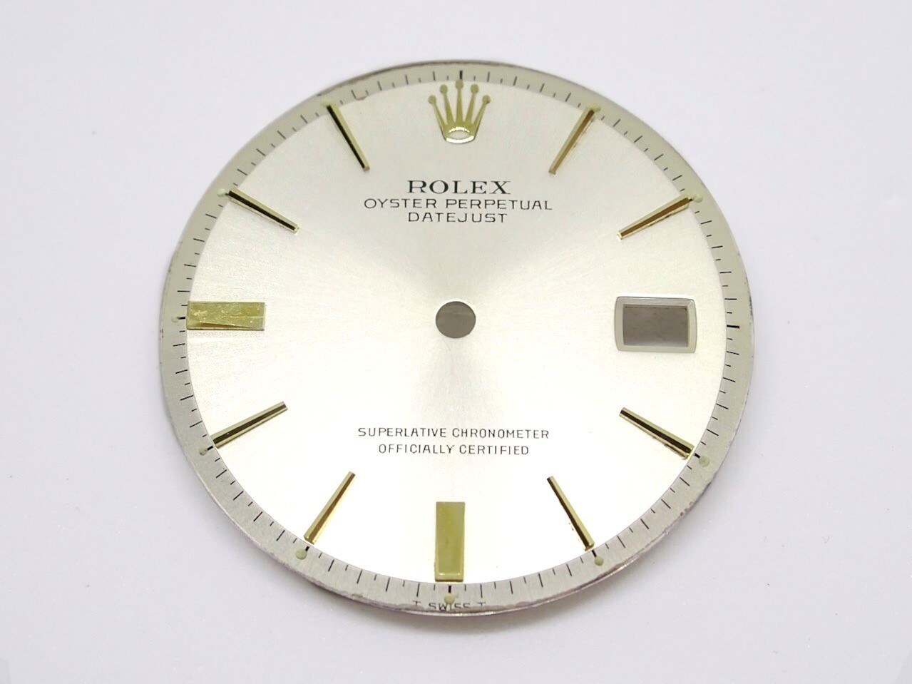 1962 18k Gold Rolex President Datejust Non Quick White Watch Dial Part 6305 1607