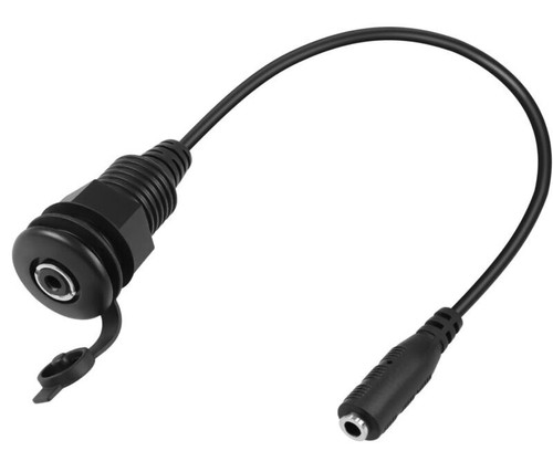 3.5mm TRS Threaded Fixed Mount Waterproof Extension Cable | Female to Female - Picture 2 of 6