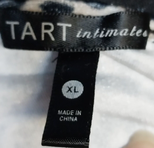 Tart Intimates Leopard Cami Beige/Black with Lace Trim V-neck, size XL - Picture 5 of 6