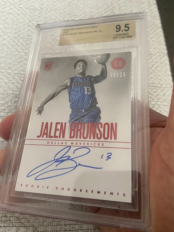 2018-19 Panini Encased Red #103 Jalen Brunson Auto RC /25 BGS 9.5/10! WOW!! - Image 3 of 4