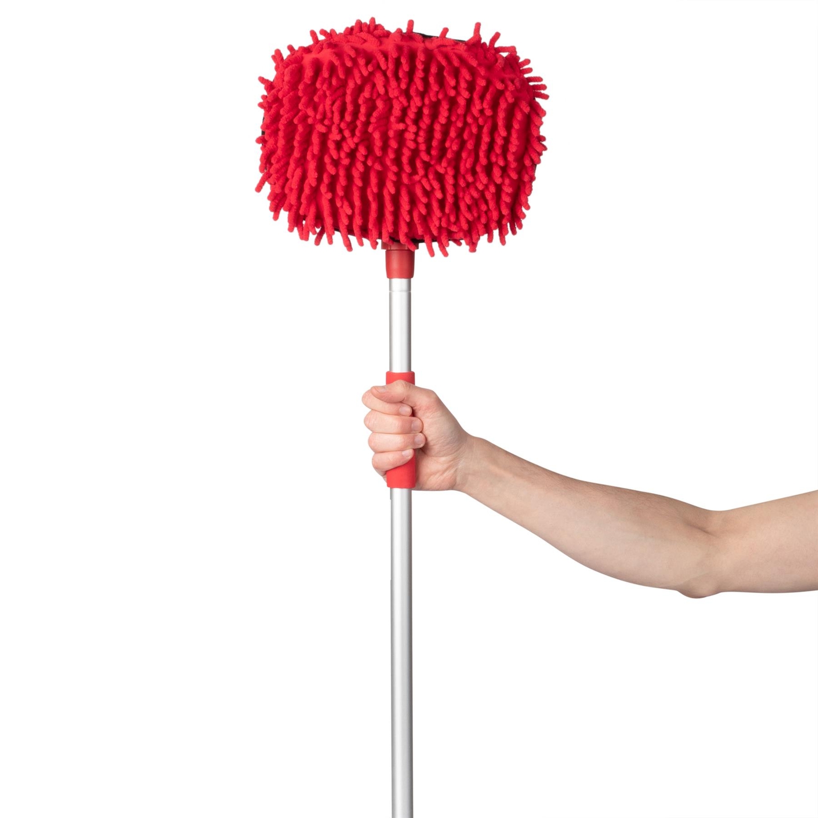 Extendable Car Cleaning Brush Wash Kit Microfibre Mop Mitt Non