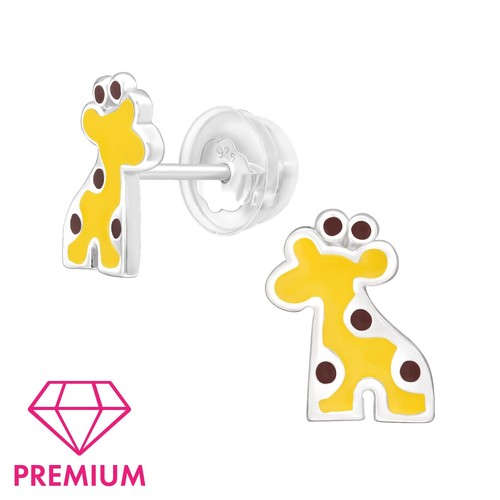 Boucles D'oreilles Enfant Argent 925 – Cristal – Forme Tortue – Neuves