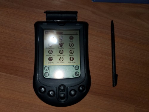 Système informatique de poche organisateur portable personnel Palm m105 avec 2 berceaux Hotsync - Photo 4 sur 12