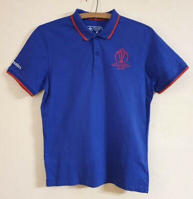 2019 ICC Cricket World Cup England & Wales Fanatics Cotton Polo Shirt - Size M