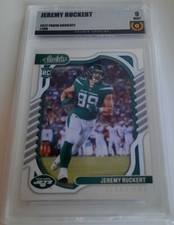 Jeremy Ruckert 2022 Panini Absolute RC #169 Golden Grading (GG) 9 Mint TE Jets