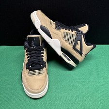 NEW Wmns Air Jordan 4 Retro  Fossil  Mushroom AQ9129-200 Wmns Size 7W/5.5Y Rare