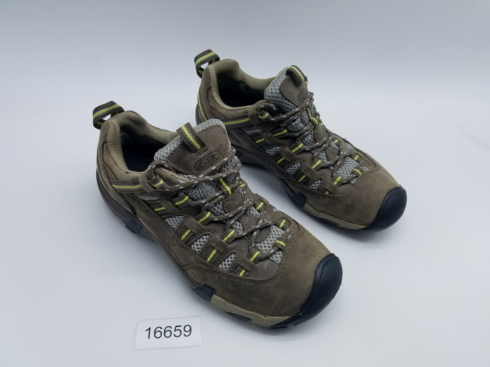 Scarpe basse Keen Alamosa da donna trail trekking misura 7 5 pelle marrone giallo