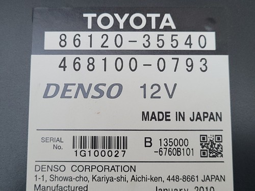 2010-11 Toyota 4Runner CD Radio Dash Unit GPS Navigation Screen Panel JBL E7029 - Foto 20 di 20