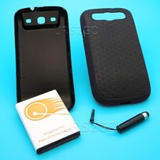 URS2GO 7500mAh Extended Battery Back Cover Case f Samsung Galaxy S III SGH-I747