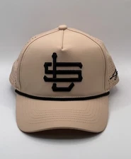 LGND Legend Supply Company Hat SnapBack Beige Blush Saint Louis Mesh Cap