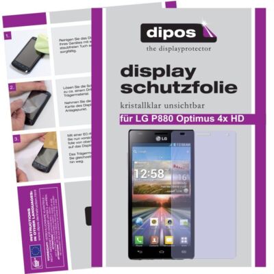 1x Schutzfolie für LG P880 Optimus 4X HD  klar Display unsichtbar