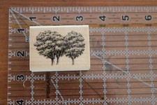 New STAMPSCAPES MAPLE PAIR 239D Tree Trees Wood Rubber Stamp D
