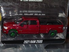 GREENLIGHT 2021 DODGE RAM 2500 CREW CAB TRUCK GREEN MACHINE CHASE -NICE!