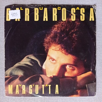 Luca Barbarossa   Via Margutta [1986] Vinyl 7'' Single Pop Chanson Italy CBS