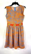 Collective Concepts Womens A Line Dress Sleeveless Geometric Tribal Print Size S