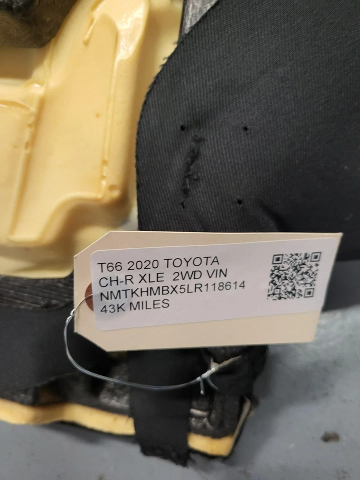 Cojín inferior asiento trasero Toyota segunda fila usado OEM para C-HR 2018-2022 Foto 2 de 4